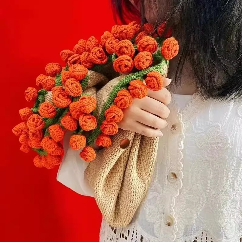 KN2603003 Magic Bloom Crochet Blanket DIY Crochet Kit with Video Tutorial