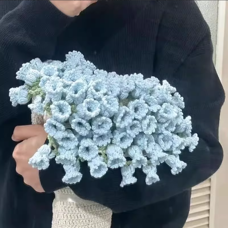 KN2603003 Magic Bloom Crochet Blanket DIY Crochet Kit with Video Tutorial
