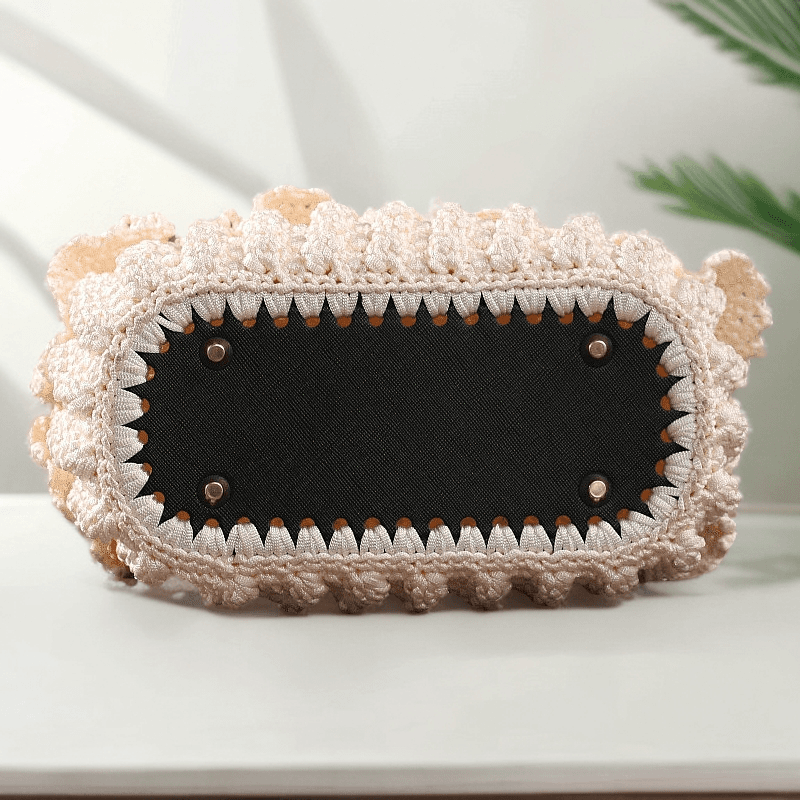 KN2603029 Cloud Puff Crochet Handbag DIY Crochet Kit with Tools & Video Tutorial