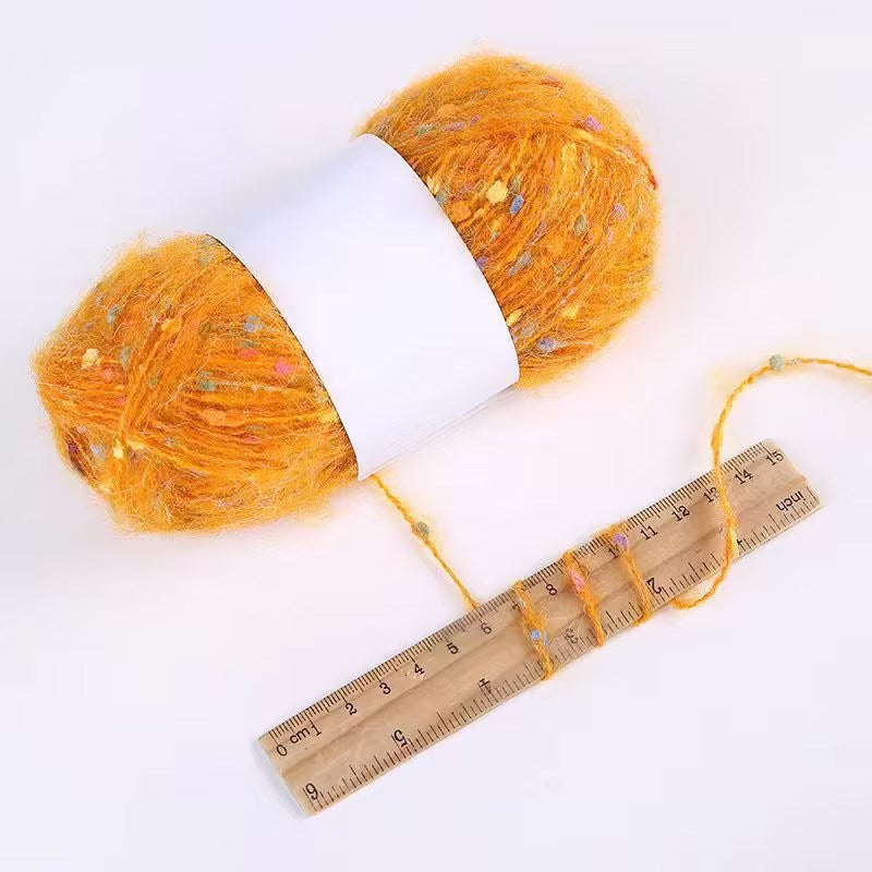 YARN60001 Speckled Teddy Yarn | Soft Textured Crochet Yarn for Scarves, Hats, Bags & DIY Creations