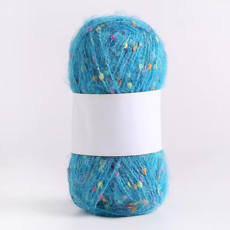 YARN60001 Speckled Teddy Yarn | Soft Textured Crochet Yarn for Scarves, Hats, Bags & DIY Creations