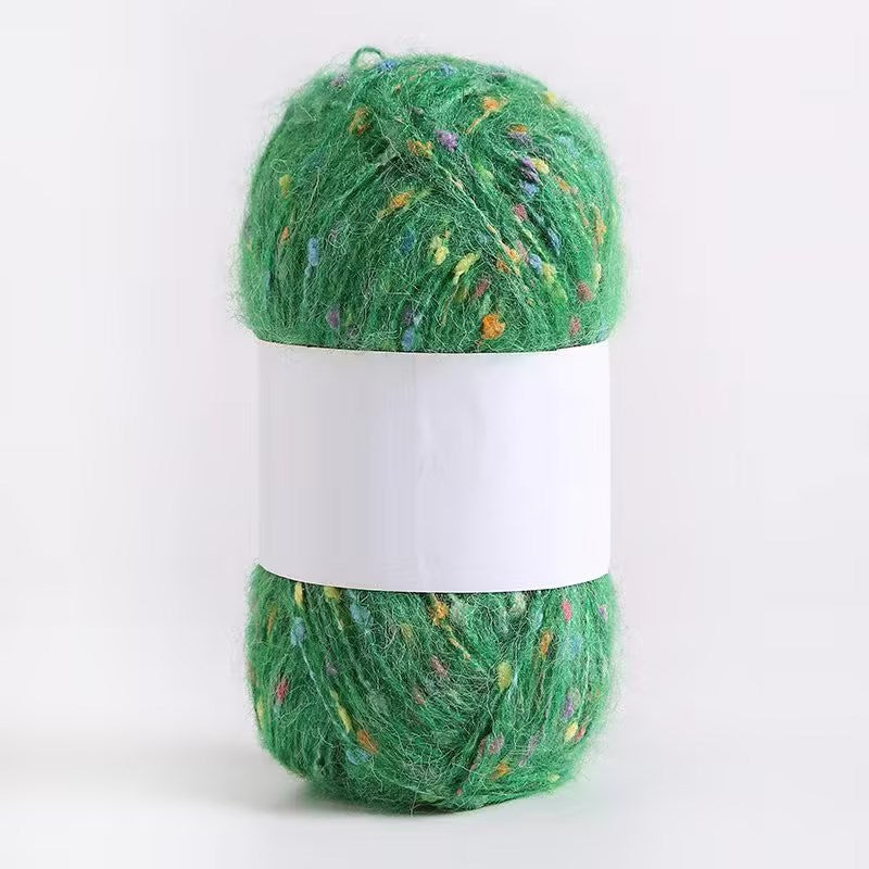 YARN60001 Speckled Teddy Yarn | Soft Textured Crochet Yarn for Scarves, Hats, Bags & DIY Creations