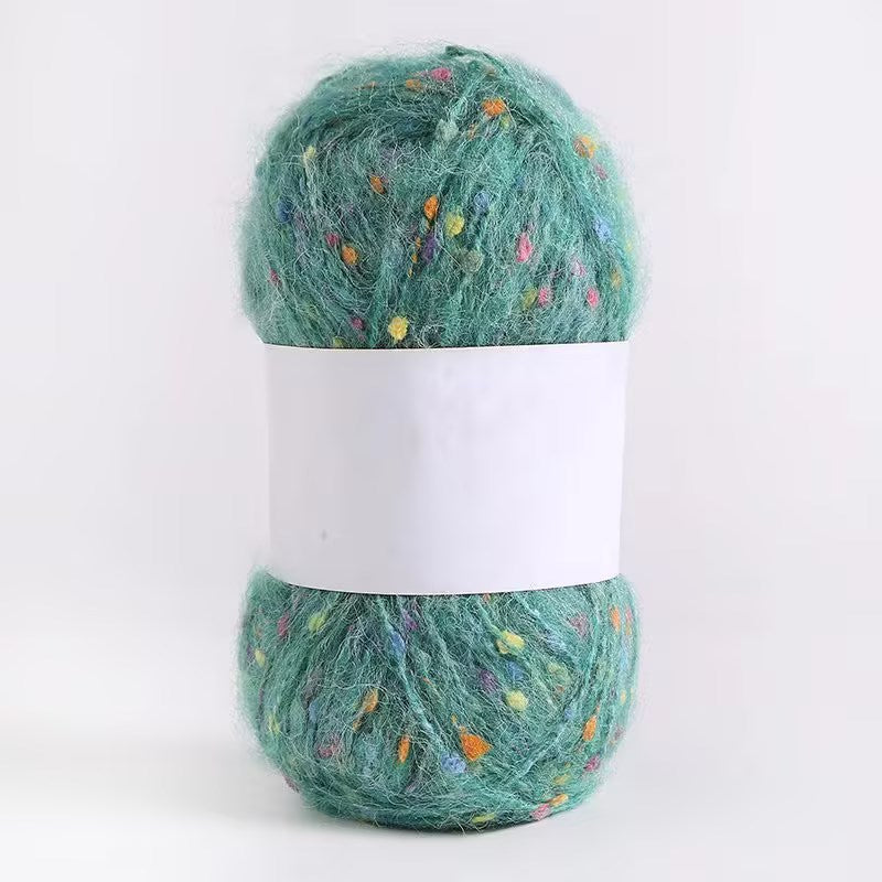 YARN60001 Speckled Teddy Yarn | Soft Textured Crochet Yarn for Scarves, Hats, Bags & DIY Creations