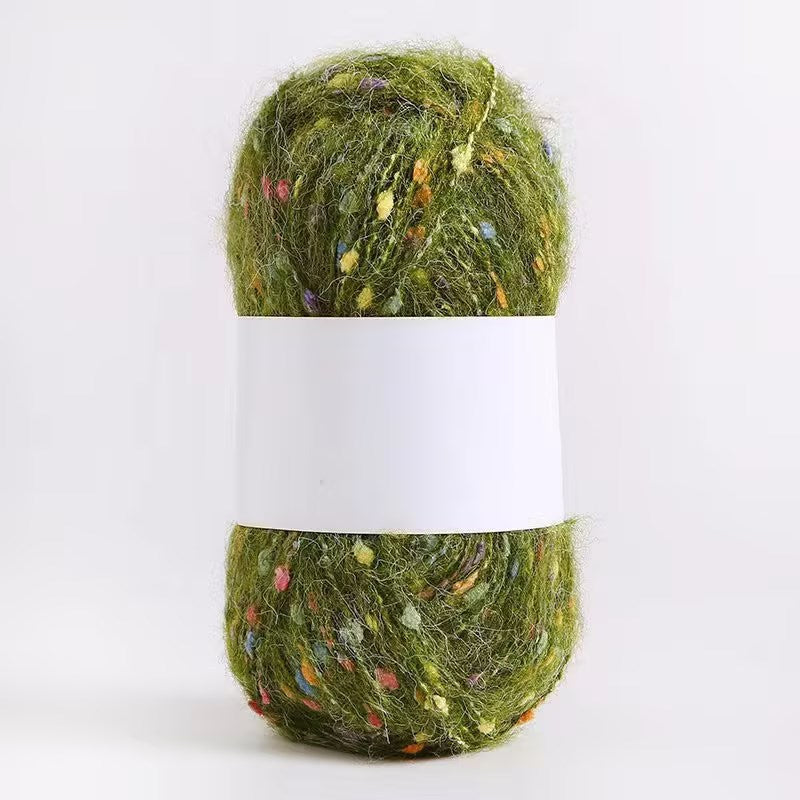 YARN60001 Speckled Teddy Yarn | Soft Textured Crochet Yarn for Scarves, Hats, Bags & DIY Creations