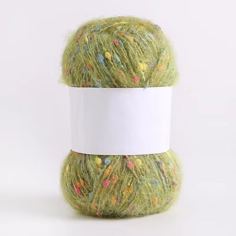 YARN60001 Speckled Teddy Yarn | Soft Textured Crochet Yarn for Scarves, Hats, Bags & DIY Creations