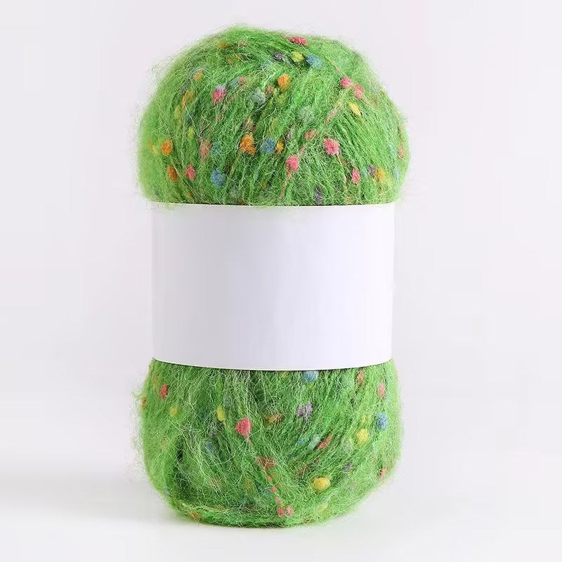 YARN60001 Speckled Teddy Yarn | Soft Textured Crochet Yarn for Scarves, Hats, Bags & DIY Creations