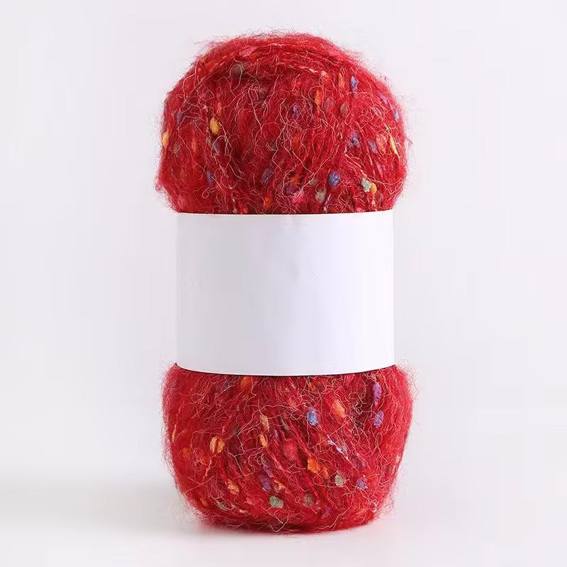 YARN60001 Speckled Teddy Yarn | Soft Textured Crochet Yarn for Scarves, Hats, Bags & DIY Creations
