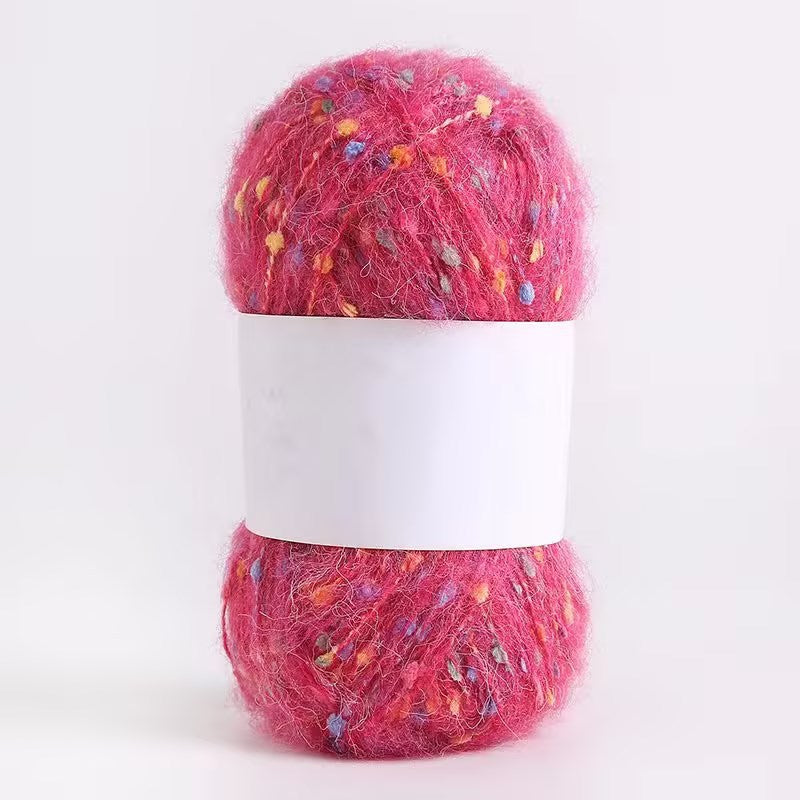 YARN60001 Speckled Teddy Yarn | Soft Textured Crochet Yarn for Scarves, Hats, Bags & DIY Creations