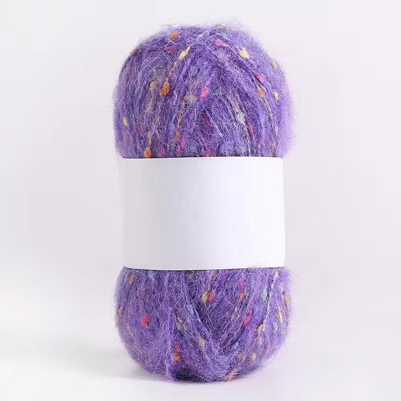 YARN60001 Speckled Teddy Yarn | Soft Textured Crochet Yarn for Scarves, Hats, Bags & DIY Creations