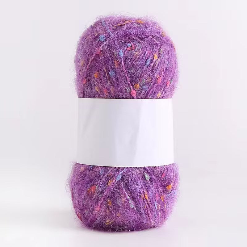 YARN60001 Speckled Teddy Yarn | Soft Textured Crochet Yarn for Scarves, Hats, Bags & DIY Creations