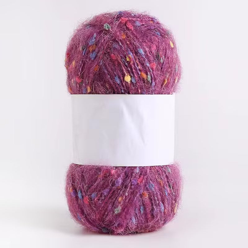 YARN60001 Speckled Teddy Yarn | Soft Textured Crochet Yarn for Scarves, Hats, Bags & DIY Creations