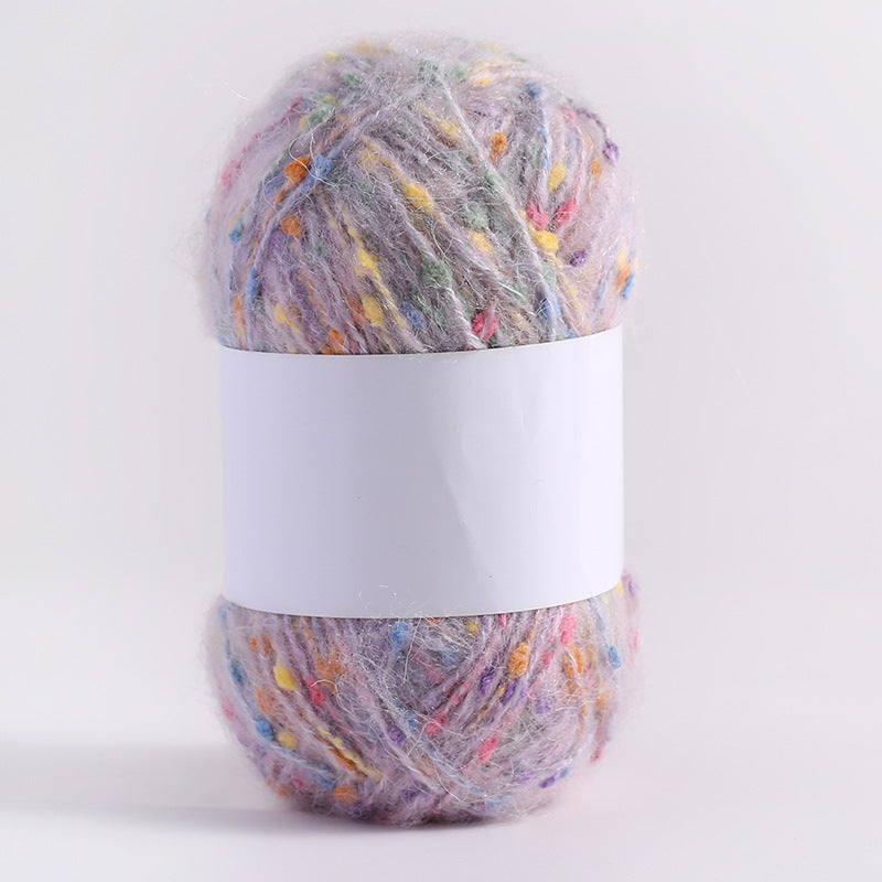 YARN60001 Speckled Teddy Yarn | Soft Textured Crochet Yarn for Scarves, Hats, Bags & DIY Creations