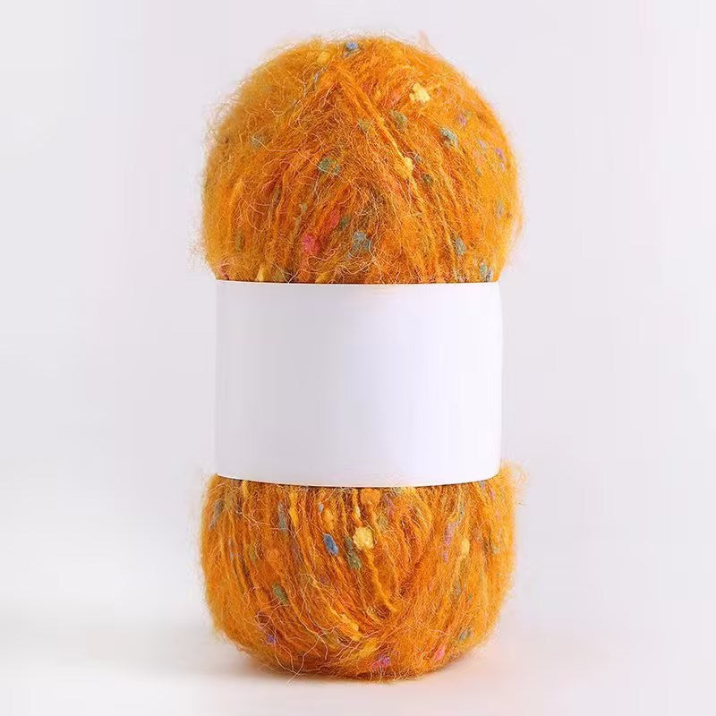 YARN60001 Speckled Teddy Yarn | Soft Textured Crochet Yarn for Scarves, Hats, Bags & DIY Creations
