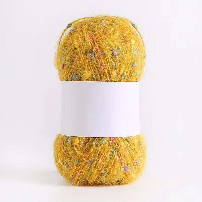 YARN60001 Speckled Teddy Yarn | Soft Textured Crochet Yarn for Scarves, Hats, Bags & DIY Creations