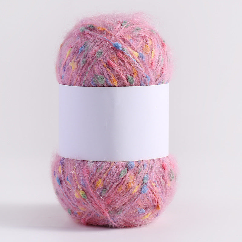YARN60001 Speckled Teddy Yarn | Soft Textured Crochet Yarn for Scarves, Hats, Bags & DIY Creations