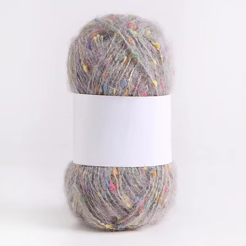 YARN60001 Speckled Teddy Yarn | Soft Textured Crochet Yarn for Scarves, Hats, Bags & DIY Creations