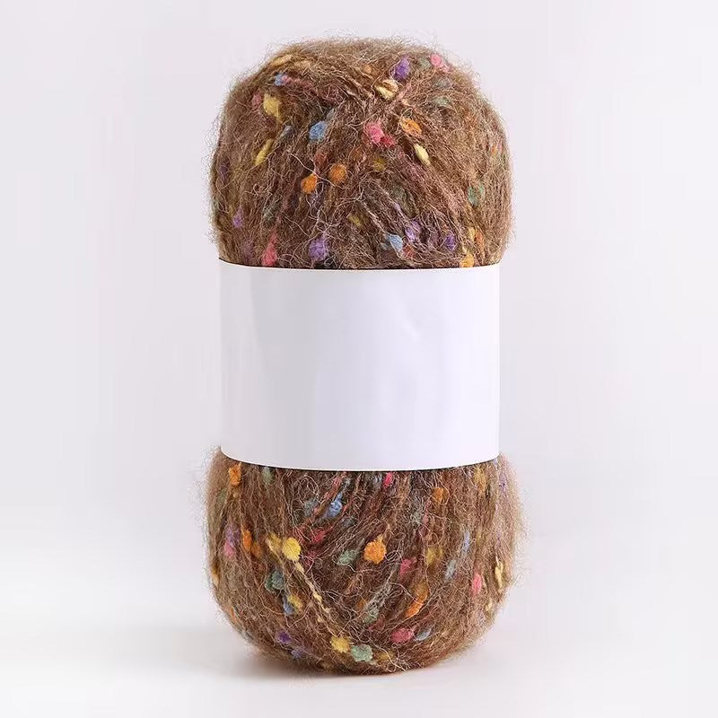 YARN60001 Speckled Teddy Yarn | Soft Textured Crochet Yarn for Scarves, Hats, Bags & DIY Creations