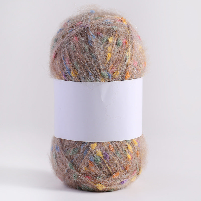 YARN60001 Speckled Teddy Yarn | Soft Textured Crochet Yarn for Scarves, Hats, Bags & DIY Creations