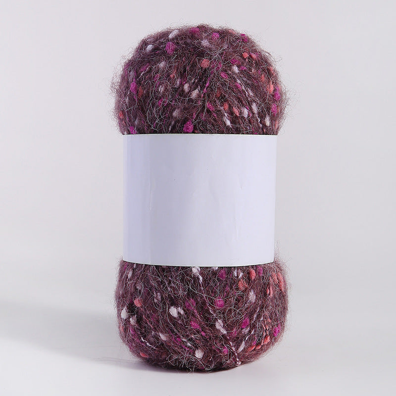 YARN60001 Speckled Teddy Yarn | Soft Textured Crochet Yarn for Scarves, Hats, Bags & DIY Creations
