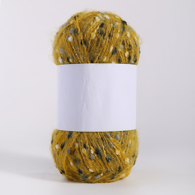 YARN60001 Speckled Teddy Yarn | Soft Textured Crochet Yarn for Scarves, Hats, Bags & DIY Creations