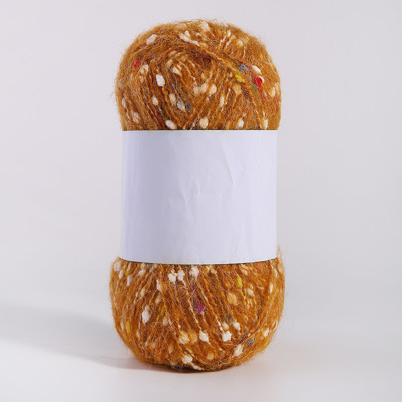 YARN60001 Speckled Teddy Yarn | Soft Textured Crochet Yarn for Scarves, Hats, Bags & DIY Creations