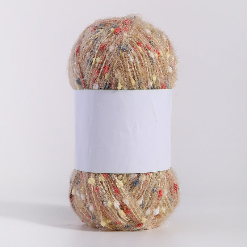 YARN60001 Speckled Teddy Yarn | Soft Textured Crochet Yarn for Scarves, Hats, Bags & DIY Creations