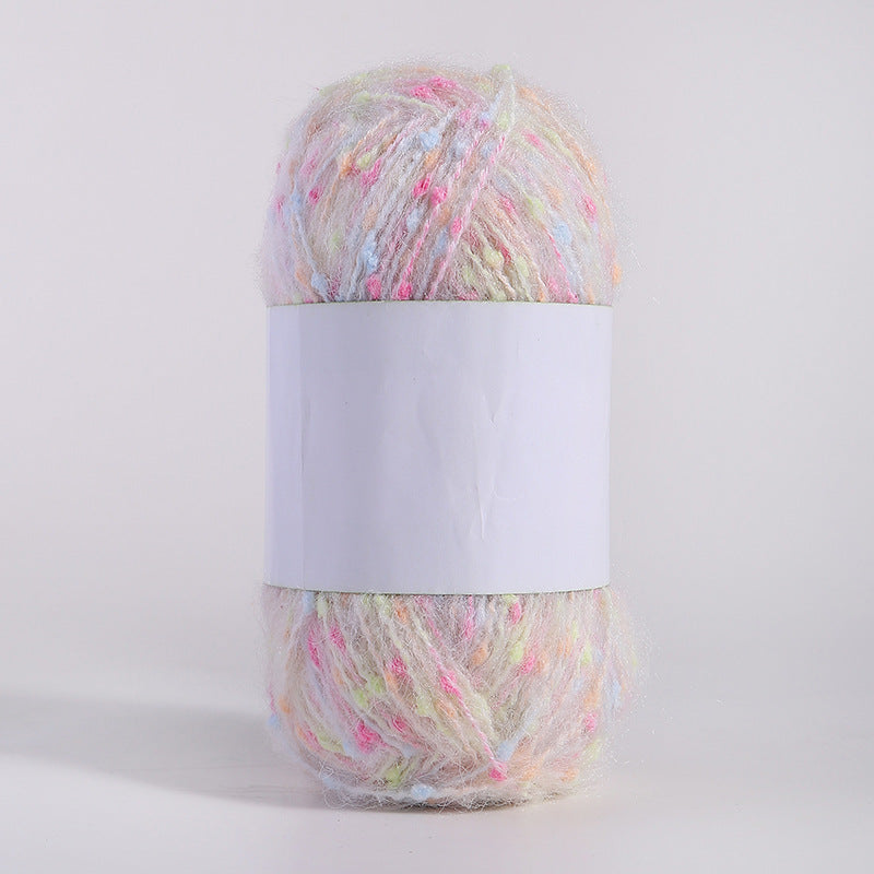 YARN60001 Speckled Teddy Yarn | Soft Textured Crochet Yarn for Scarves, Hats, Bags & DIY Creations