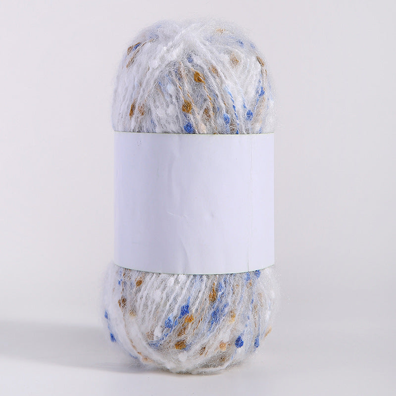 YARN60001 Speckled Teddy Yarn | Soft Textured Crochet Yarn for Scarves, Hats, Bags & DIY Creations