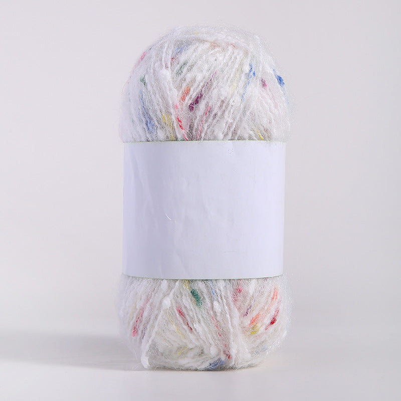 YARN60001 Speckled Teddy Yarn | Soft Textured Crochet Yarn for Scarves, Hats, Bags & DIY Creations