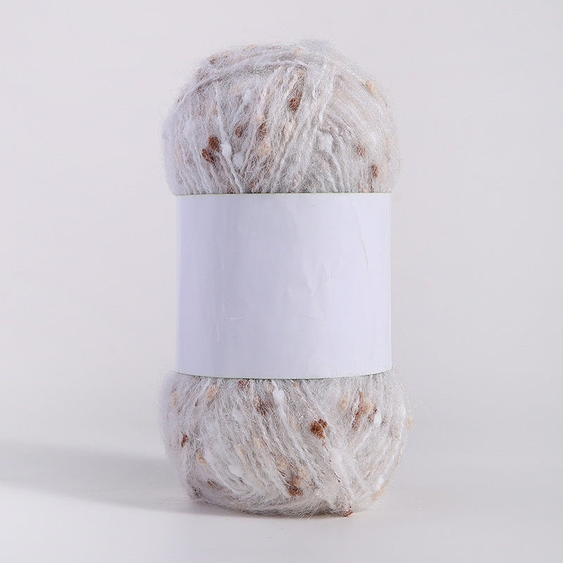 YARN60001 Speckled Teddy Yarn | Soft Textured Crochet Yarn for Scarves, Hats, Bags & DIY Creations