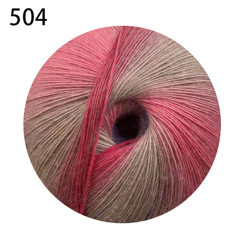YARN60002 200g Jumbo Gradient Yarn Cake | Rainbow Color Yarn for Shawls, Hats, Scarves & DIY Creations