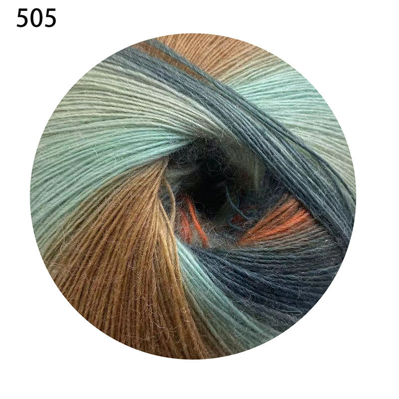 YARN60002 200g Jumbo Gradient Yarn Cake | Rainbow Color Yarn for Shawls, Hats, Scarves & DIY Creations