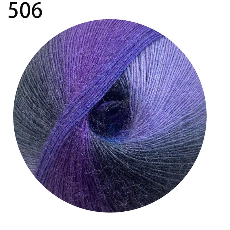 YARN60002 200g Jumbo Gradient Yarn Cake | Rainbow Color Yarn for Shawls, Hats, Scarves & DIY Creations