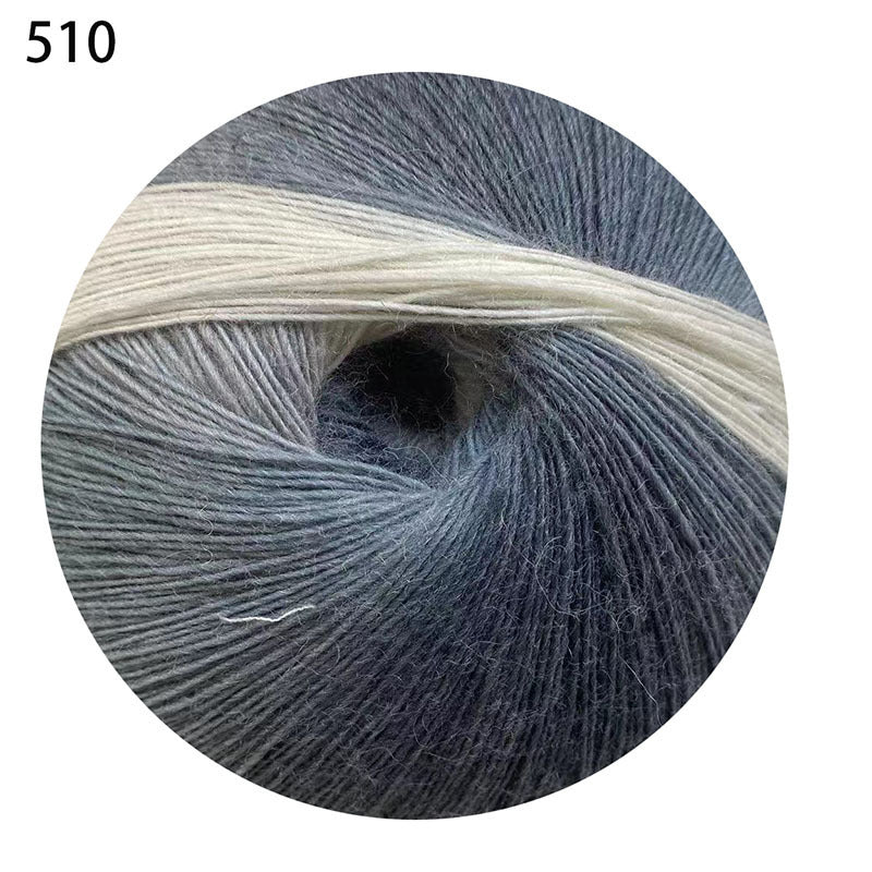 YARN60002 200g Jumbo Gradient Yarn Cake | Rainbow Color Yarn for Shawls, Hats, Scarves & DIY Creations