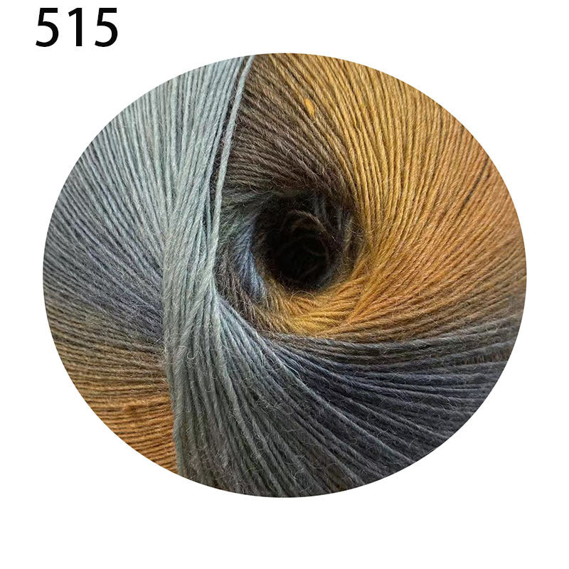 YARN60002 200g Jumbo Gradient Yarn Cake | Rainbow Color Yarn for Shawls, Hats, Scarves & DIY Creations