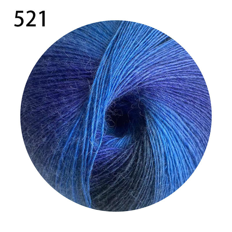 YARN60002 200g Jumbo Gradient Yarn Cake | Rainbow Color Yarn for Shawls, Hats, Scarves & DIY Creations