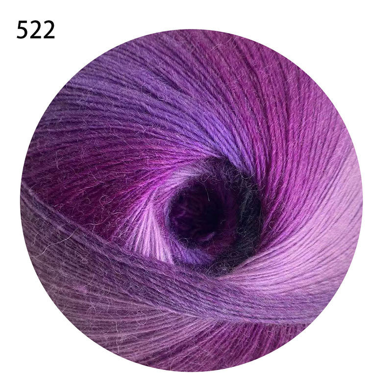 YARN60002 200g Jumbo Gradient Yarn Cake | Rainbow Color Yarn for Shawls, Hats, Scarves & DIY Creations