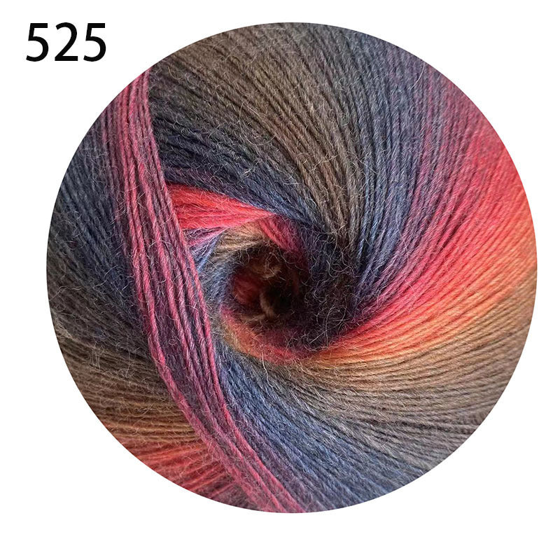 YARN60002 200g Jumbo Gradient Yarn Cake | Rainbow Color Yarn for Shawls, Hats, Scarves & DIY Creations