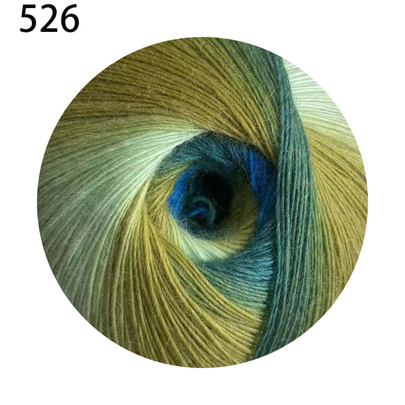 YARN60002 200g Jumbo Gradient Yarn Cake | Rainbow Color Yarn for Shawls, Hats, Scarves & DIY Creations