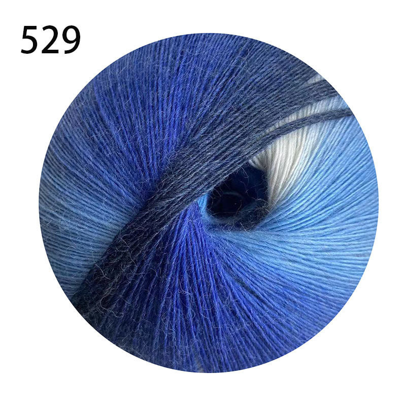 YARN60002 200g Jumbo Gradient Yarn Cake | Rainbow Color Yarn for Shawls, Hats, Scarves & DIY Creations