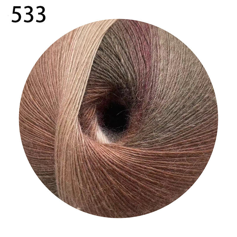 YARN60002 200g Jumbo Gradient Yarn Cake | Rainbow Color Yarn for Shawls, Hats, Scarves & DIY Creations