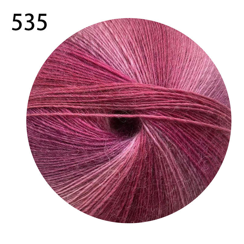 YARN60002 200g Jumbo Gradient Yarn Cake | Rainbow Color Yarn for Shawls, Hats, Scarves & DIY Creations