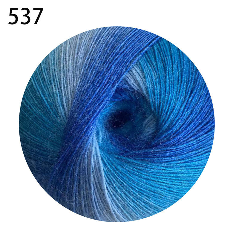YARN60002 200g Jumbo Gradient Yarn Cake | Rainbow Color Yarn for Shawls, Hats, Scarves & DIY Creations