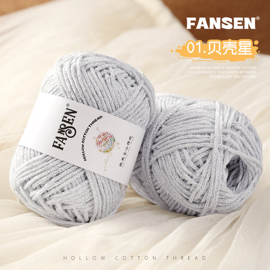 YARN60004 Metallic Shimmer Yarn for DIY Bags | Sparkly Yarn for Crochet Shoulder & Dumpling Bags