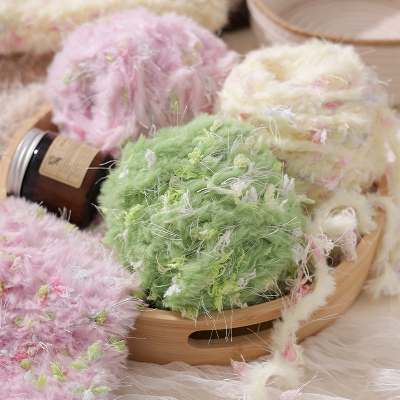 YARN60005 Fluffy Mohair-Style Yarn | Soft Pastel Yarn for Crochet Bags, Hats & Sweaters