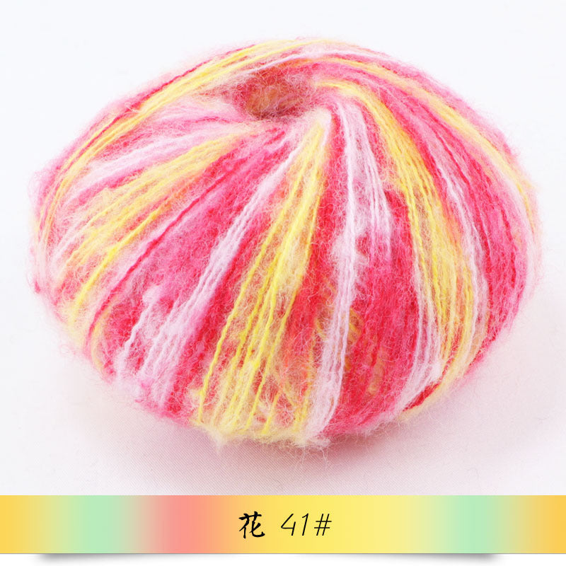 YARN60009 Baby Mohair Yarn Crochet Kit for Scarf & Shawl DIY (Soft Fine Wool Blend)