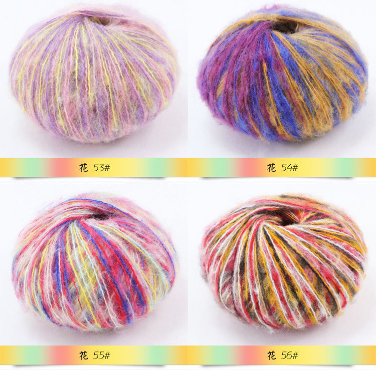 YARN60009 Baby Mohair Yarn Crochet Kit for Scarf & Shawl DIY (Soft Fine Wool Blend)