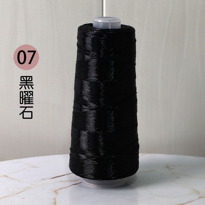 YARN60014 Trendy Metallic Silver Core-Spun Yarn for Crochet Bags – Shiny Statement Yarn