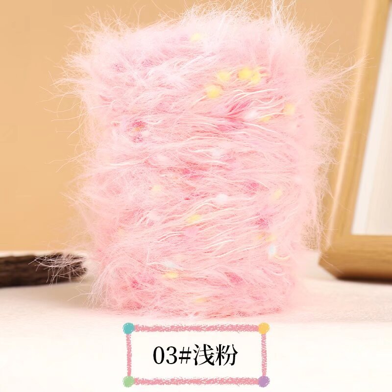 YARN60015 Premium Faux Mink Fur Yarn for Crochet & Knitting – Ultra Soft Plush Yarn for Winter Wear DIY
