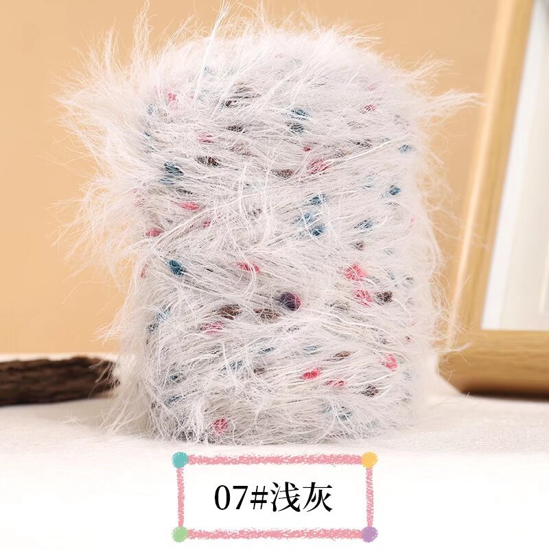 YARN60015 Premium Faux Mink Fur Yarn for Crochet & Knitting – Ultra Soft Plush Yarn for Winter Wear DIY